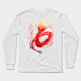 Critical Hit - Blazing Red Long Sleeve T-Shirt